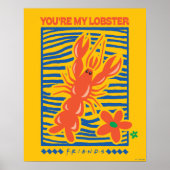 Poster AMIS™ | Vous êtes mon homard vibrant graphique (Devant)