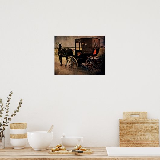 Poster Amish Buggy (Cuisine)