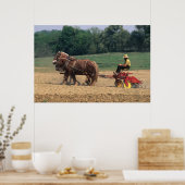 Poster Amish Pays simples gens dans l'agriculture avec (Cuisine)