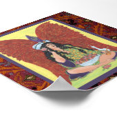 Poster Amisi Angel sur le tapis marocain (Coin)