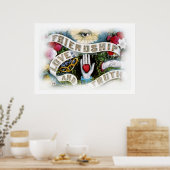 Poster Amitié, Amour et Vérité (Cuisine)