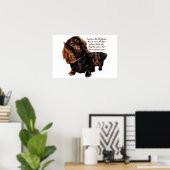 Poster Amitié Dachshund (Bureau à domicile)