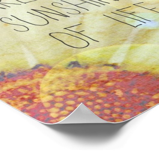 Poster Amitié et soleil (Coin)