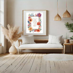 Poster Amitié la fleur la plus belle et parfumée