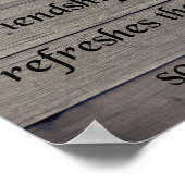 Poster Amitié, Proverbes 27:9 (Coin)