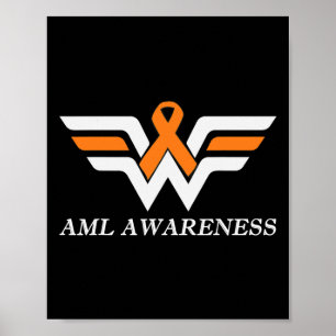 Poster Aml Warrior I'm Fine Acute Myeloid Leukemia Award