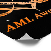 Poster AML Warrior I'm Fine Acute Myeloid Leukemia Award (Coin)