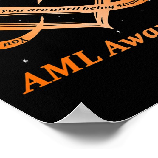 Poster AML Warrior I'm Fine Acute Myeloid Leukemia Award (Coin)