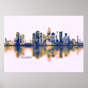 Poster Amman Skyline