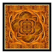 Ammonite II fractale gemstone art