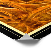 Poster Ammonite II fractale gemstone art (Coin)