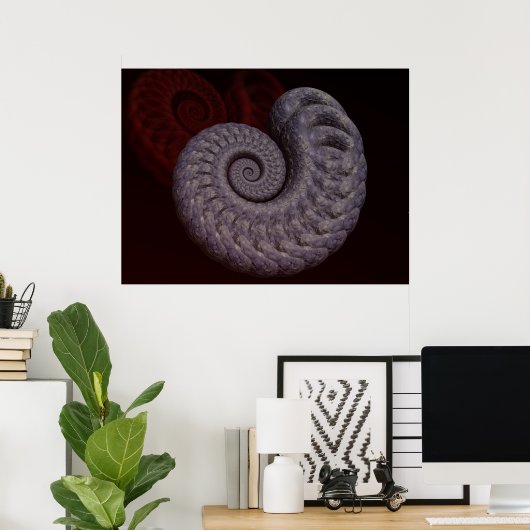 Poster Ammonite Shell (Bureau à domicile)
