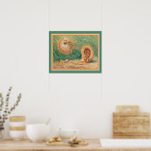 Poster "Ammonoid" par Heinrich Harder ca. 1916 (Cuisine)