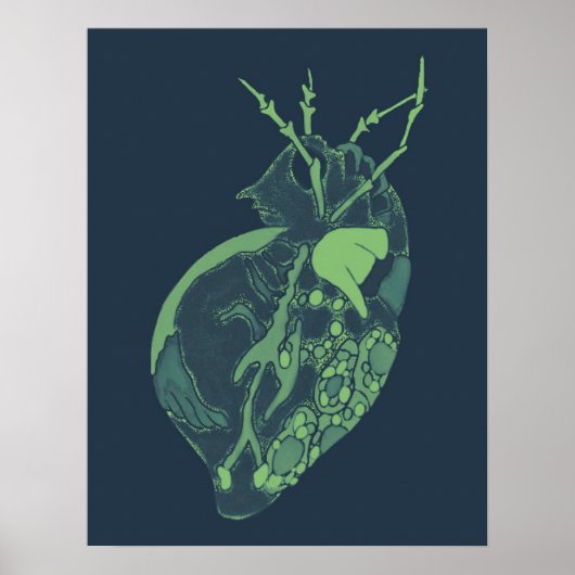 Poster Amoeba Minx : teinte de Mildew (Devant)