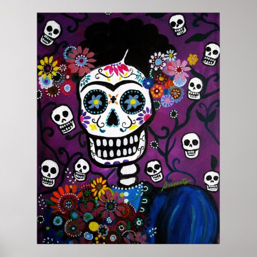 Poster AMOR dia de los muertos (Devant)