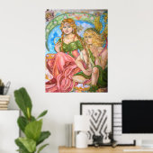 Poster Amor et une princesse. (Bureau à domicile)