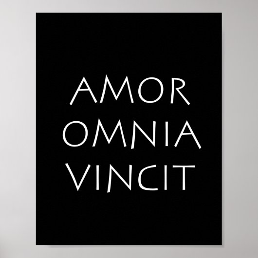 Poster Amor Omnia Vincit (Devant)