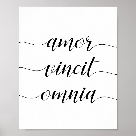 Poster Amor vincit omnia (Devant)