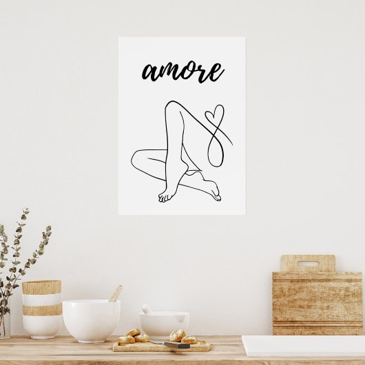 Poster Amore (Cuisine)