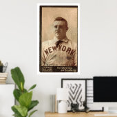 Poster Amos Rusie Rare Baseball 1895 (Bureau à domicile)