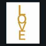 POSTER AMOUR<br><div class="desc">LOVE POSTER 16X 20 LOVELY POUR VOS MURS</div>