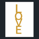 POSTER AMOUR<br><div class="desc">LOVE POSTER 16X 20 LOVELY POUR VOS MURS</div>
