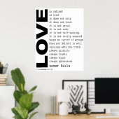 Poster Amour (Bureau à domicile)