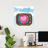 Poster Amour à la télé (Bureau à domicile)