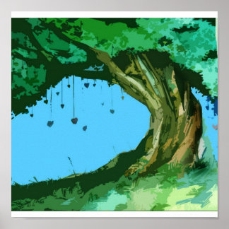 Poster Amour Arbre