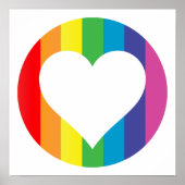 Poster amour arc-en-ciel. (Devant)