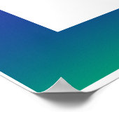 Poster Amour arc-en-ciel coloré (Coin)