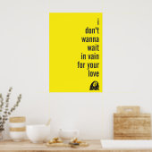 Poster Amour, attends en vain (Cuisine)