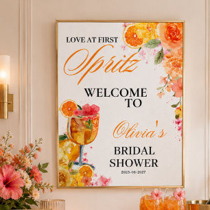 Poster Amour au premier Spritz Party de Fiançailles