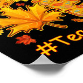 Poster Amour Automne Tournesol Enseignant Vie Te (Coin)