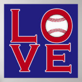 Poster AMOUR : Baseball (Devant)