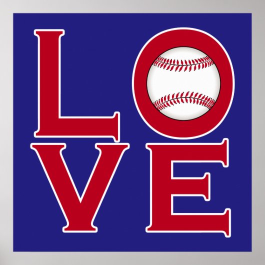 Poster AMOUR : Baseball (Devant)