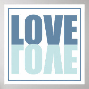 Poster Amour bleu