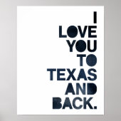 Poster Amour bleu marine de Texas et retour (Devant)