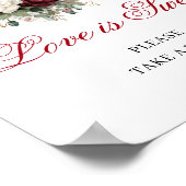Poster Amour Bohème Rustique est Douce Tablette de Mariag (Coin)