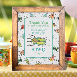 Poster Amour Bug Party Favoriser le Merci