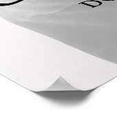 Poster Amour Calligraphie Chic Moderne Mariage Photo Simp (Coin)