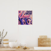 Poster Amour Chien maman rose pourpre (Cuisine)
