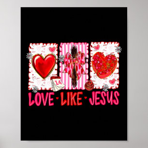 Poster Amour chrétien comme Jésus Saint-Valentin Hommes F