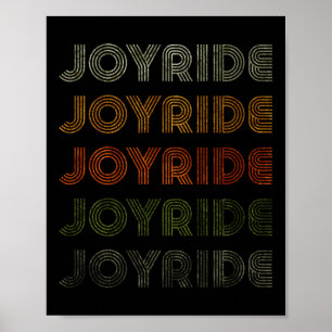 Poster Amour Coeur Joyride Tee Grunge Style Vintage Noir