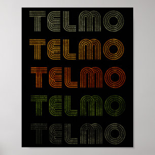 Poster Amour Coeur Telmo Tee Grunge Style Vintage Noir Te