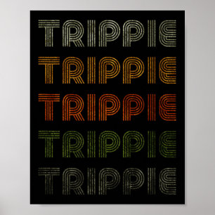 Poster Amour Coeur Trippie Tee Grunge Style Vintage Noir