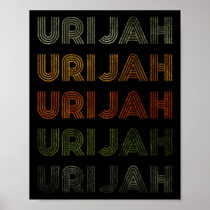Poster Amour Coeur Urijah Tee Grunge Style Vintage Noir