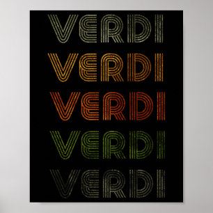 Poster Amour Coeur Verdi Tee Grunge Style Vintage Ve Noir