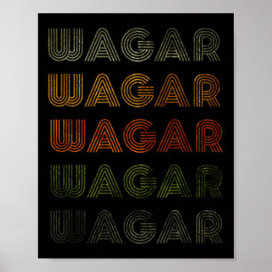 Poster Amour Coeur Wagar Tee Grunge Style Vintage Noir