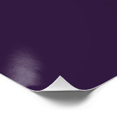 Poster Amour, cœurs et couleur violette. (Coin)